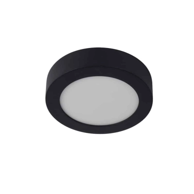 lafabryka.pl Plafon BRICE Ø 18 cm LED Dim. 1x11W 3000K IP44 Black 28116/18/30 Lucide